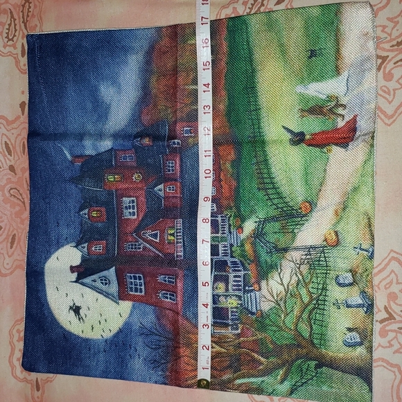 Haunted House Pillow Cover. Halloween. Trick-or-treat - Picture 11 of 13